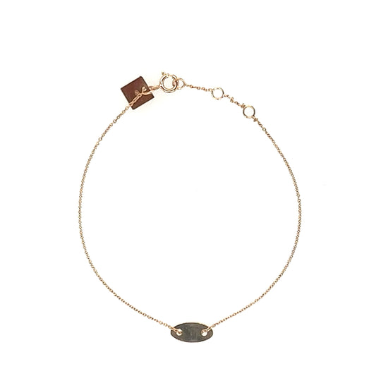 Ginette NY 18KT Oval Disc Bracelet