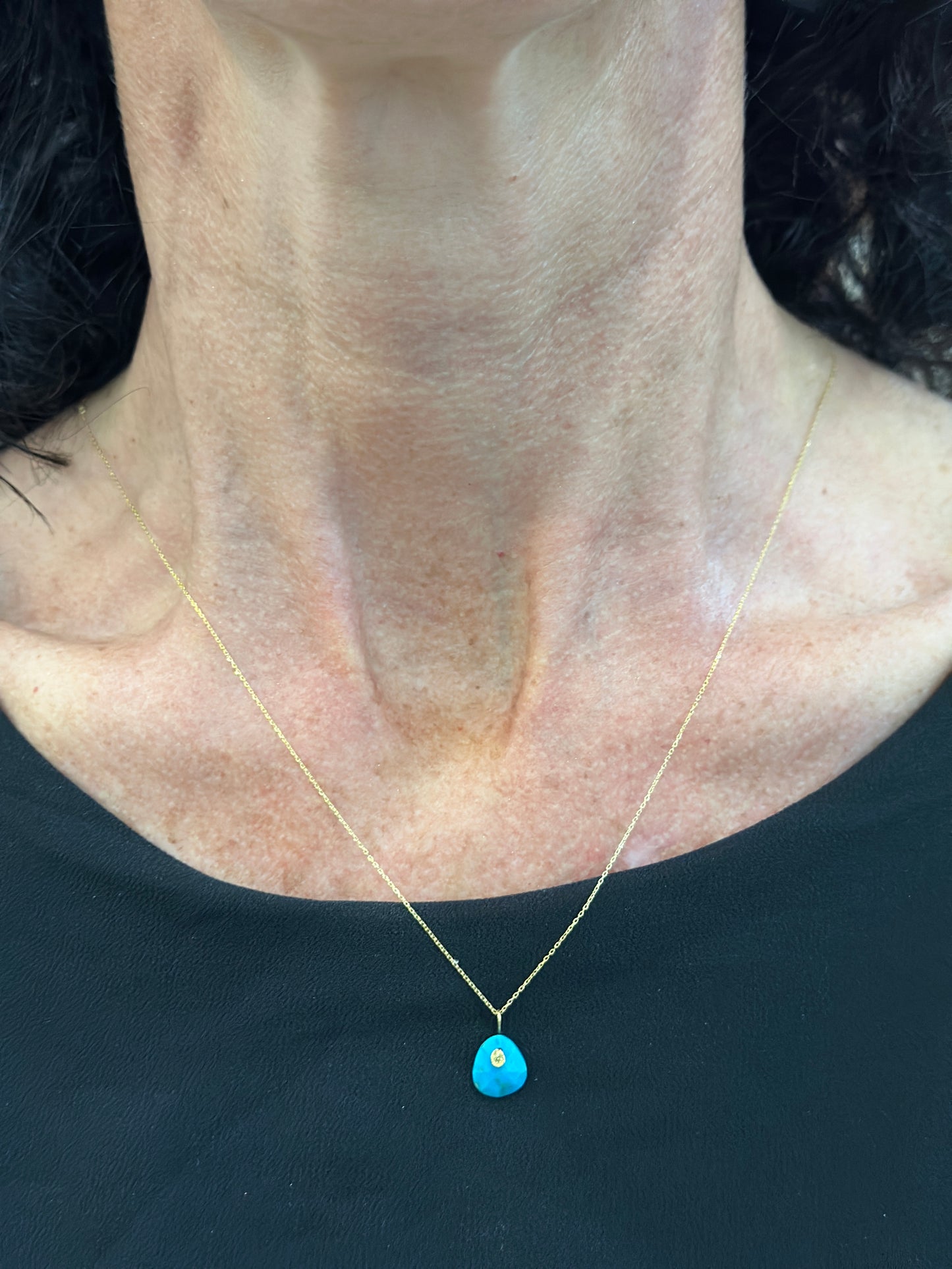 Monaka 18kt Turquoise and Diamond Necklace