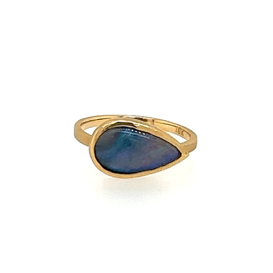18kt Lightning Ridge Opal Ring