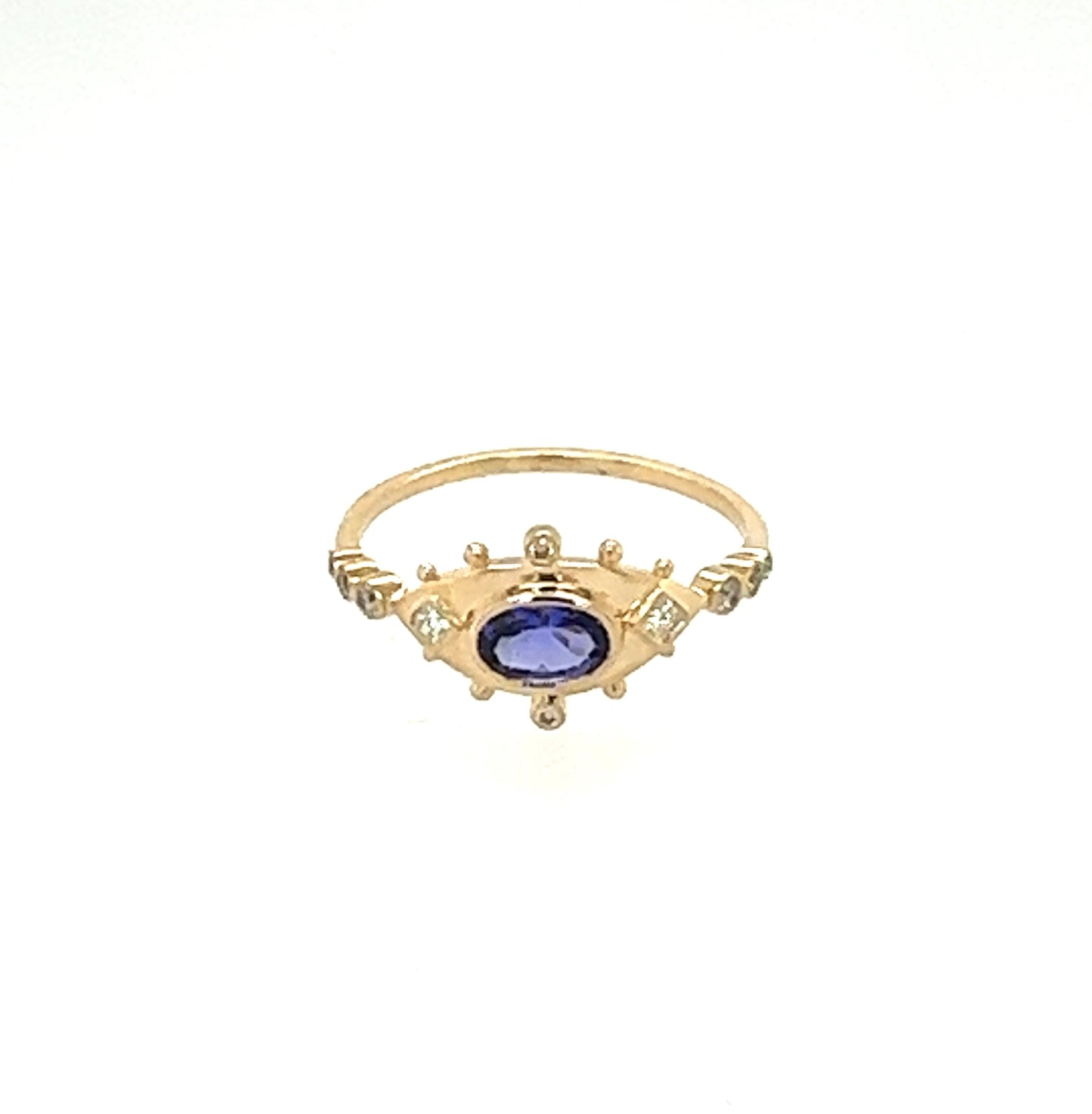 Celine Daoust Tanzanite and Diamond Eye Ring