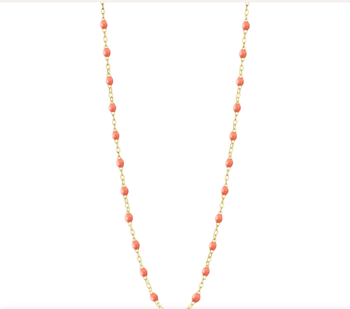Gigi Clozeau 18kt Gold Classic Resin Necklace 17.7"