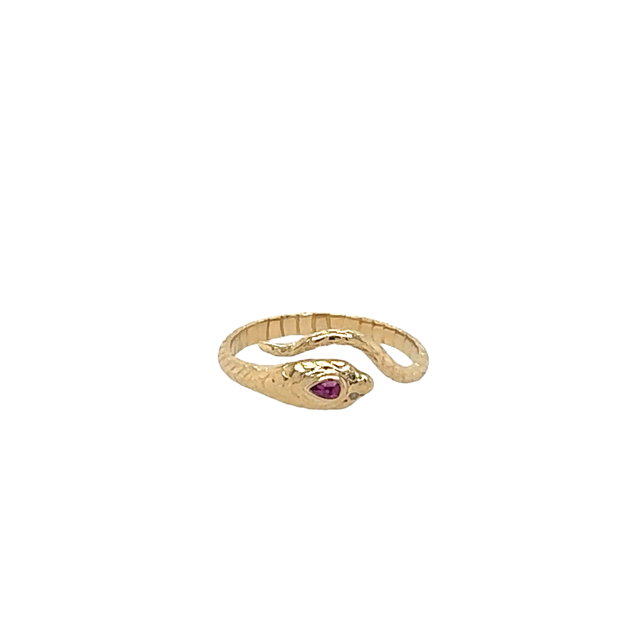 Celine Daoust 14k Cobra Ruby and Diamonds Ring