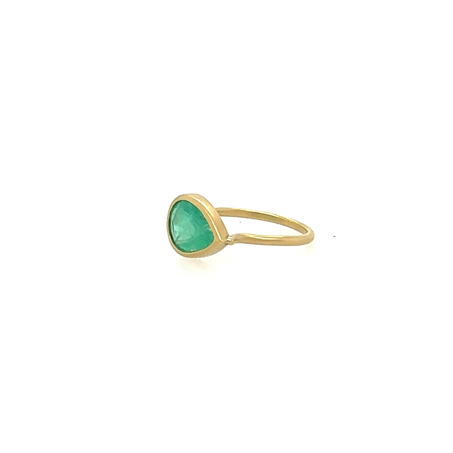 Monaka 18K Pear-shaped Emerald Ring
