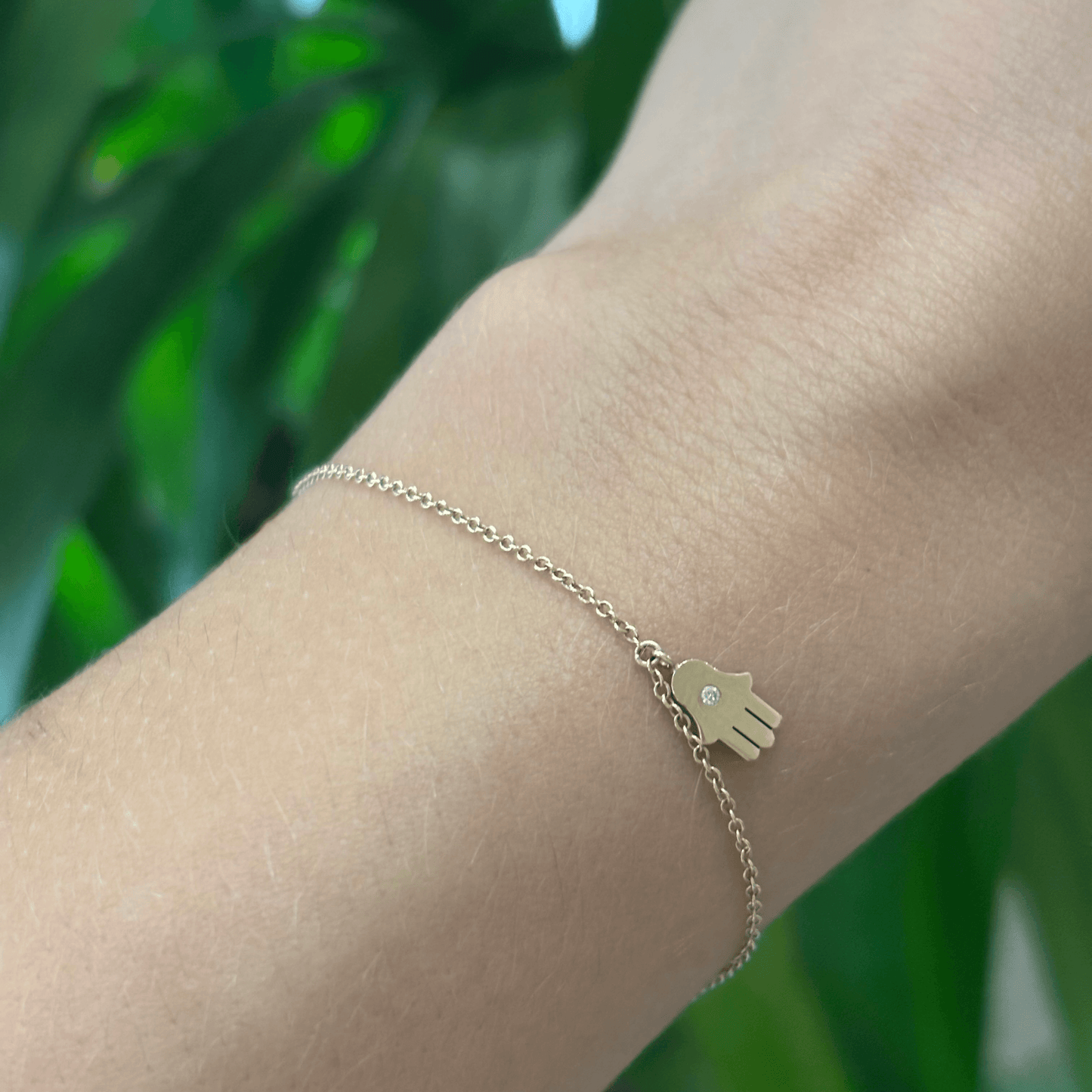 Zoë Chicco 14k Itty Bitty Hamsa Hand Bracelet