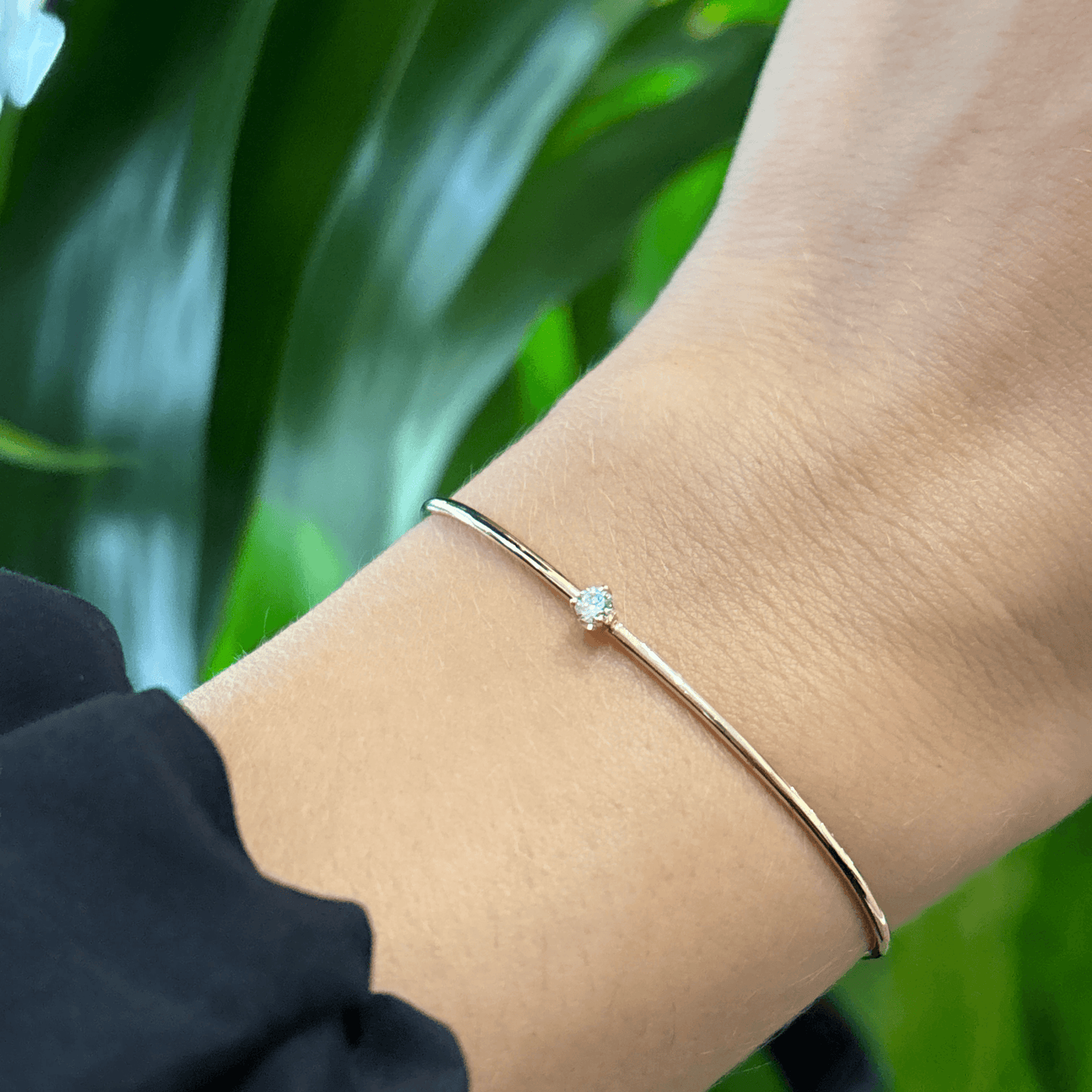Zoë Chicco 14k Single Prong Diamond Cuff