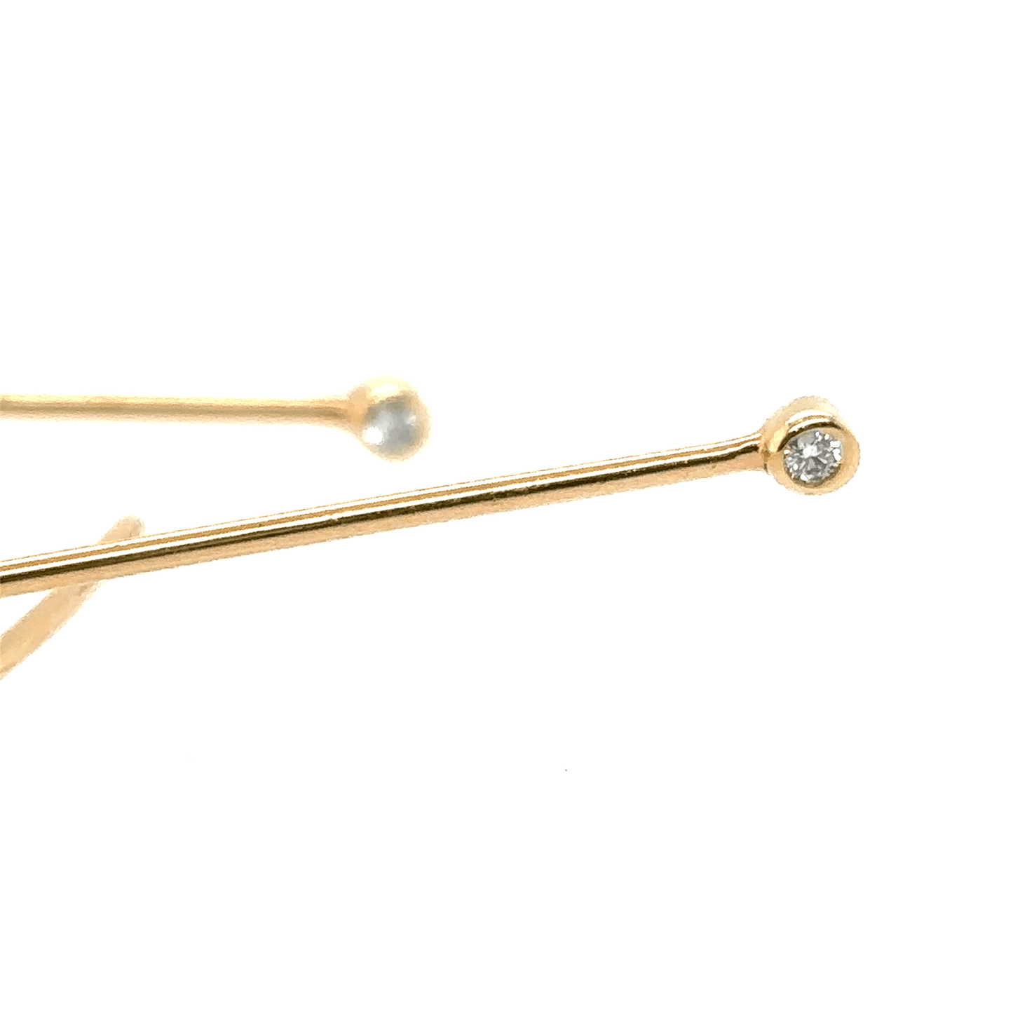 Zoë Chicco 14k Bezel Diamond Wire threader Earrings