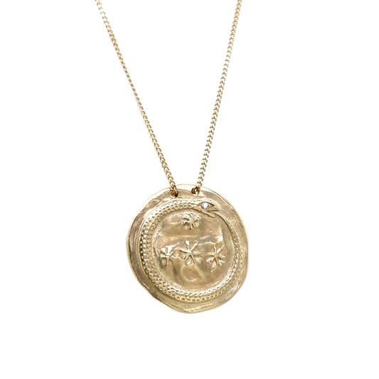 Pascale Monvoisin 9KT IDAHO N1 Diamond Snake Necklace