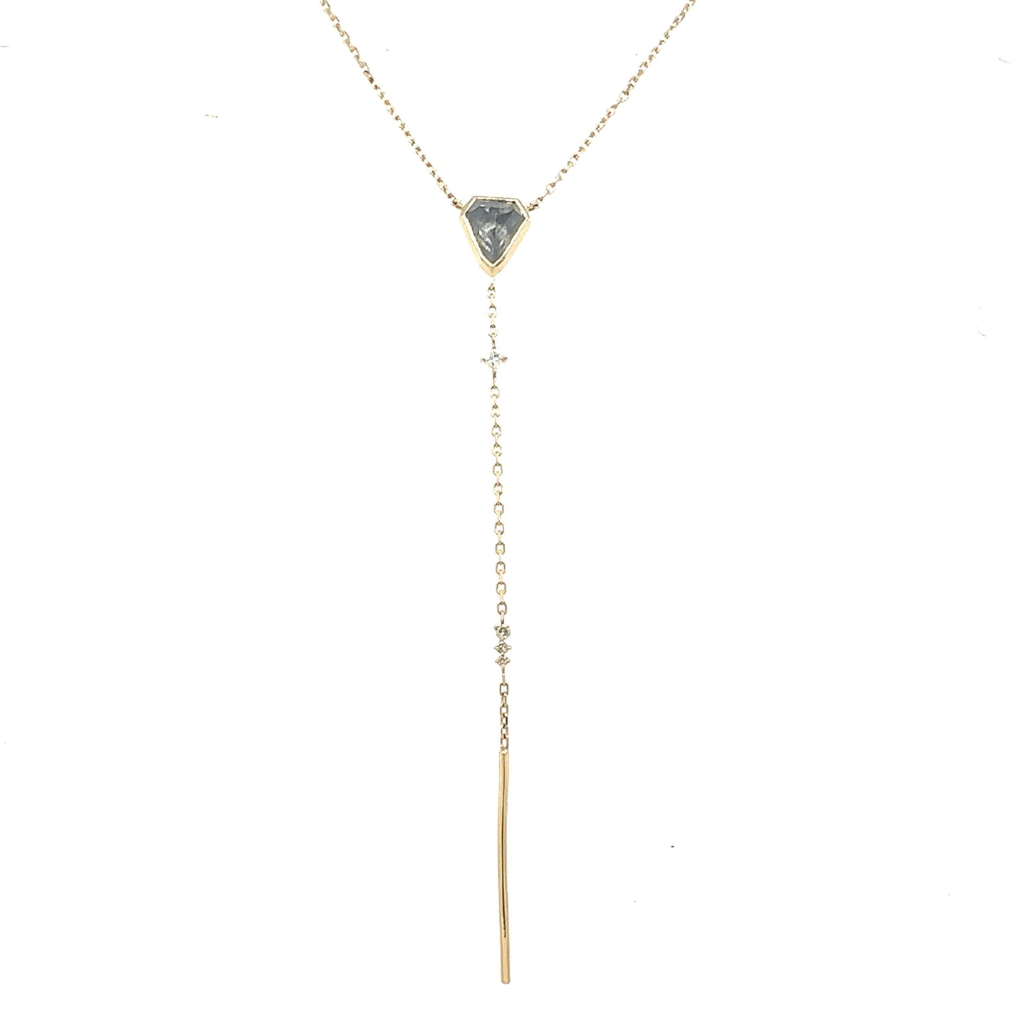 Celine Daoust 14k Diamonds Lariat Necklace