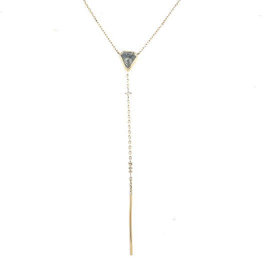 Celine Daoust 14k Diamonds Lariat Necklace