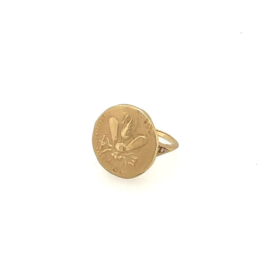 Robin Haley 14kt Bee Signet Ring