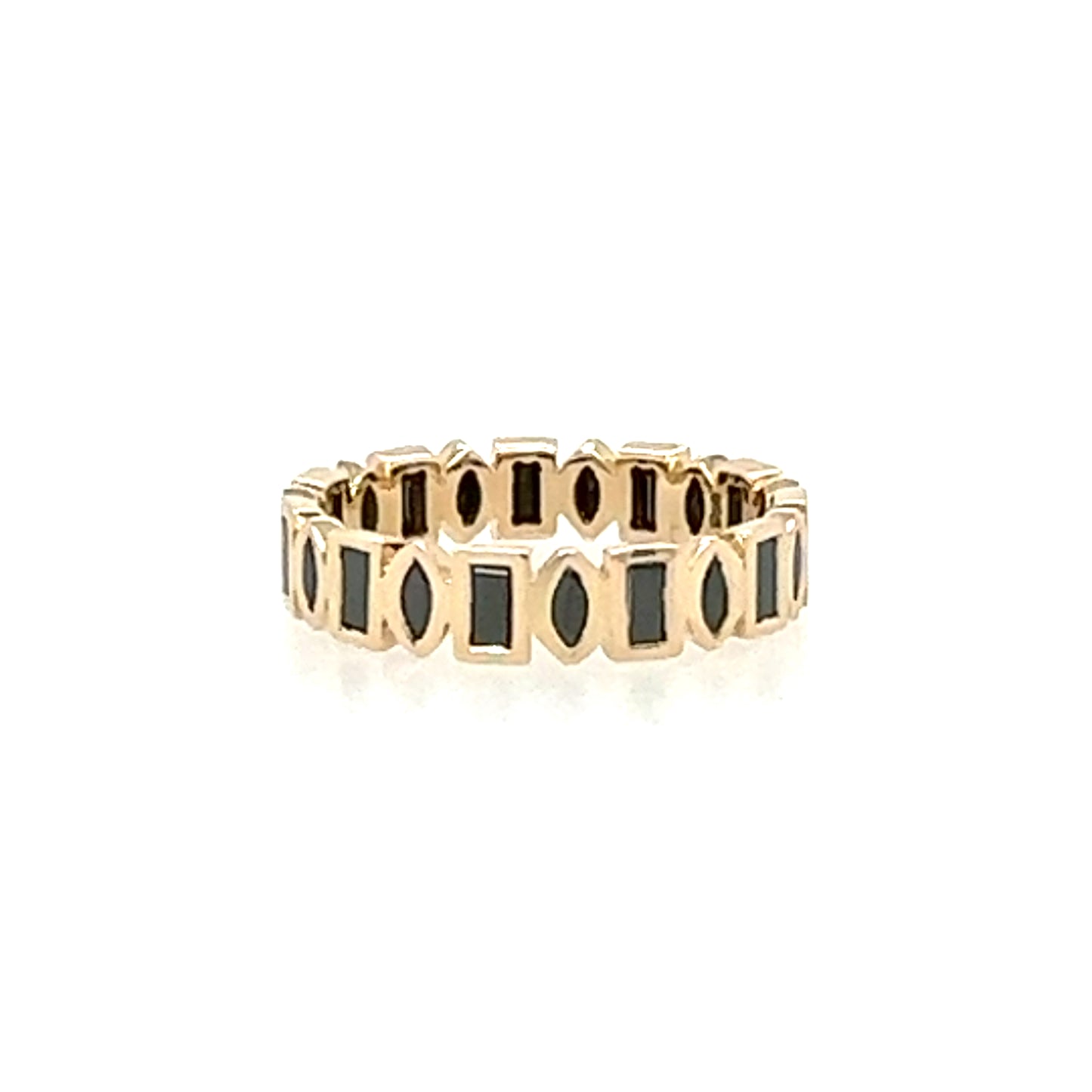Metier 9kt Black Diamond Eternity Band