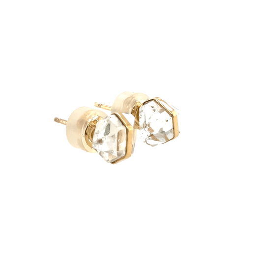 Melissa Joy Manning 14kt Small Wrapped Herkimer Diamonds Studs