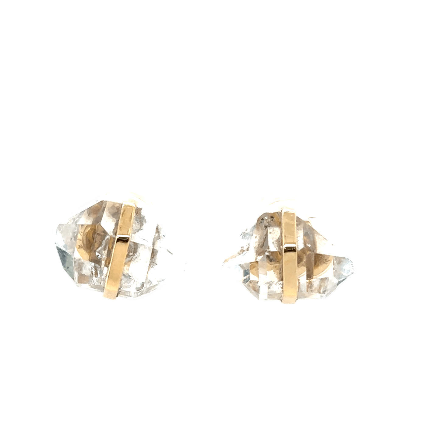 Melissa Joy Manning 14kt Small Wrapped Herkimer Diamonds Studs