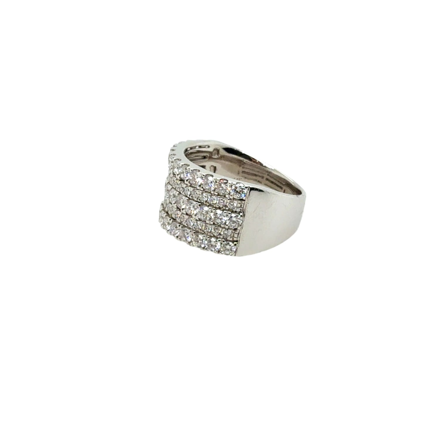 14KT Five-Row Diamond Band