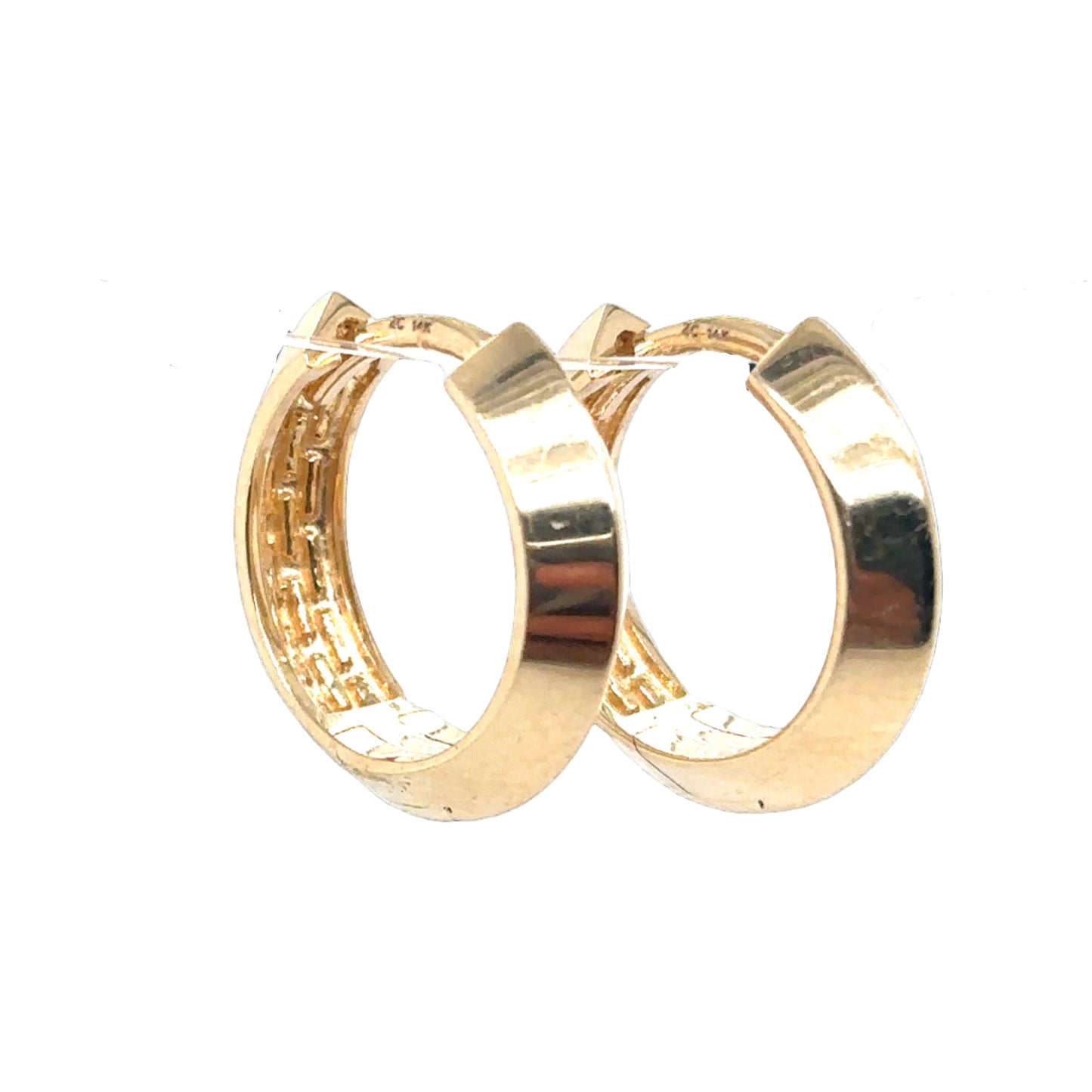 Zoë Chicco 14KT Knife Edge Huggie Earrings