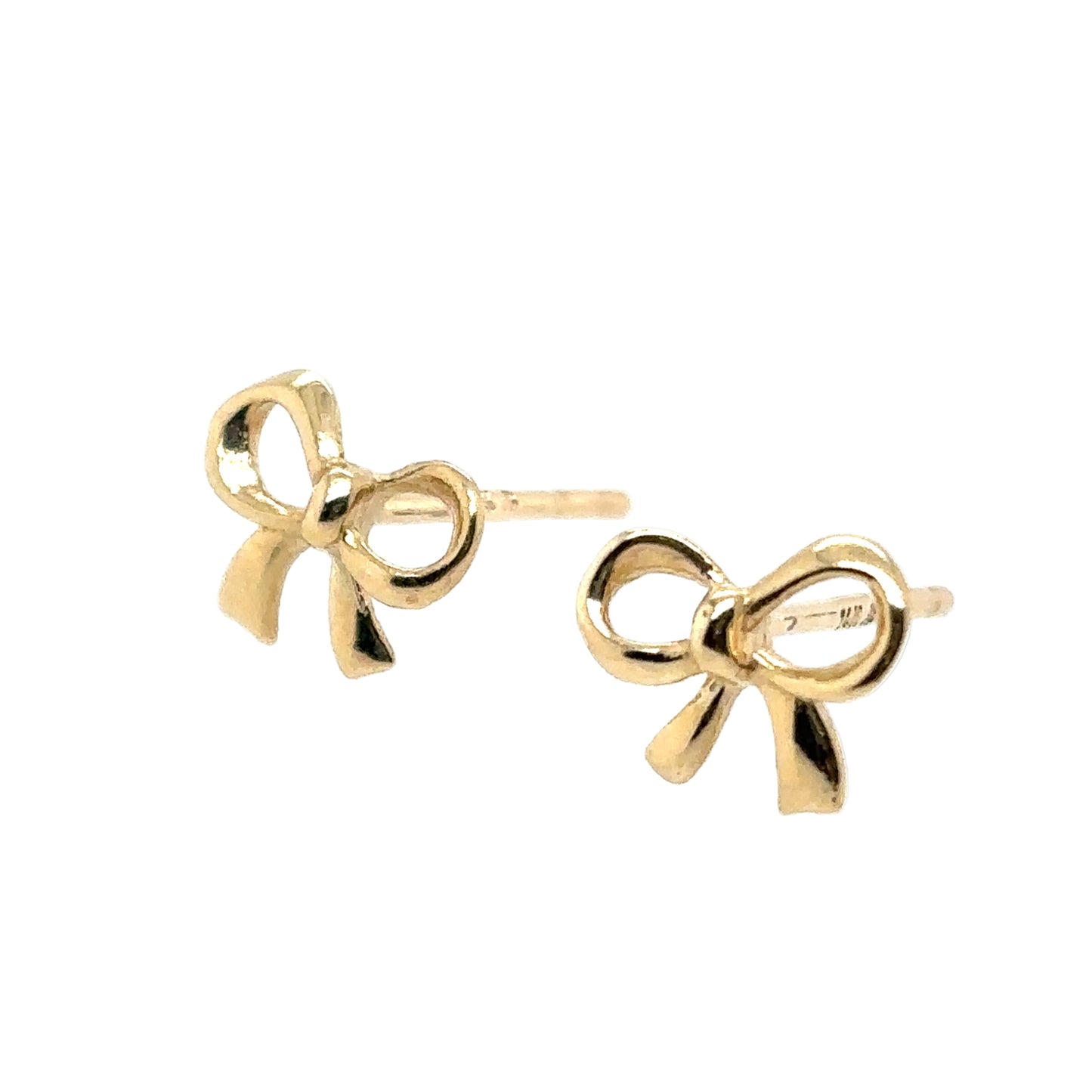 14KT Bow Stud Earrings