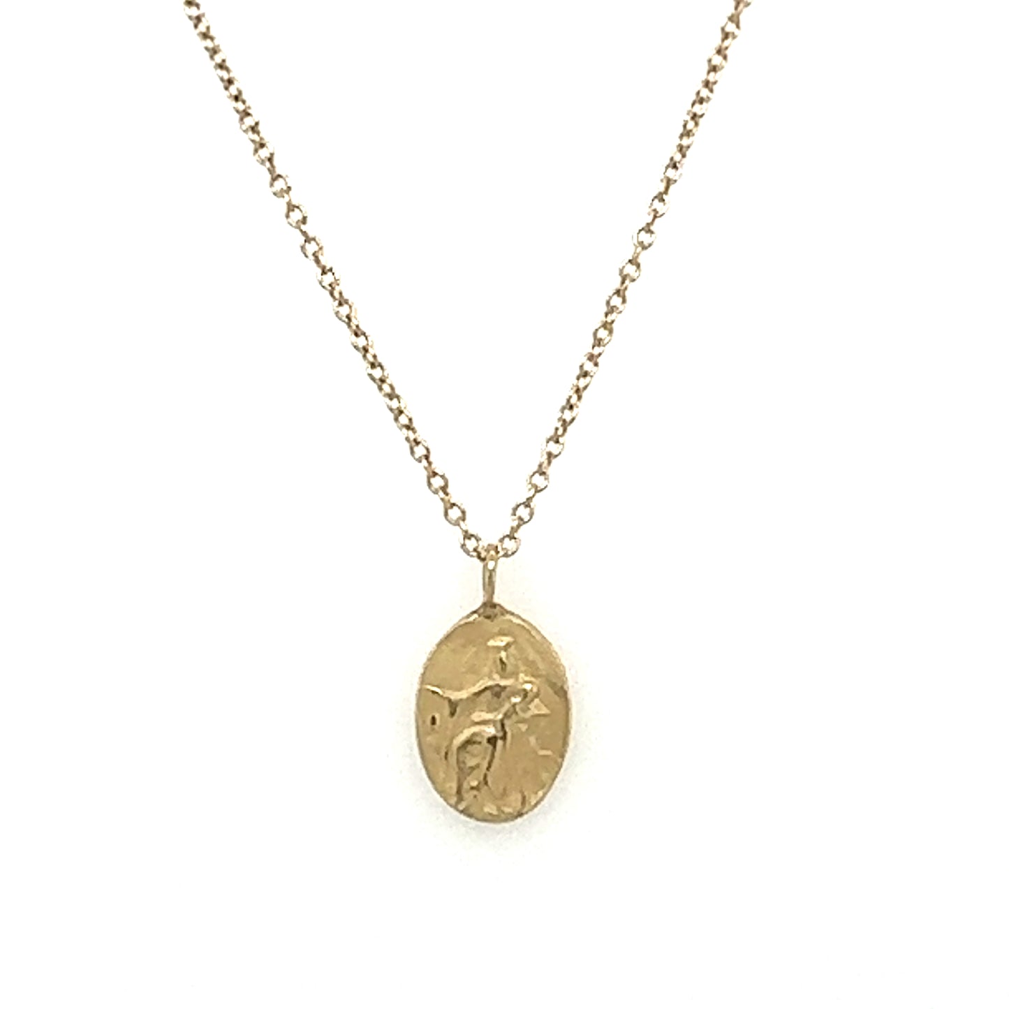 Robin Haley 14kt Tiny Christ Necklace