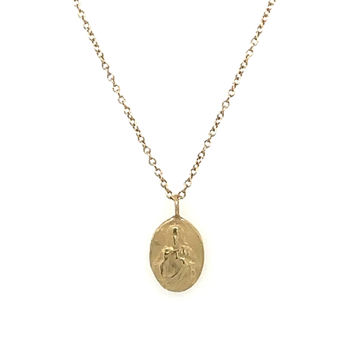 Robin Haley 14kt Tiny Christ Necklace