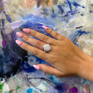 14KT Pave Diamond Ring