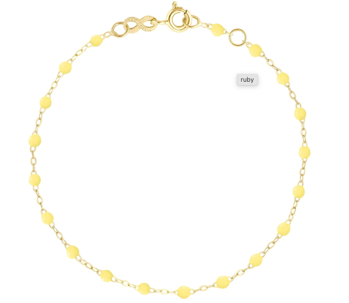 Gigi Clozeau 18kt Gold Classic Resin Bracelet