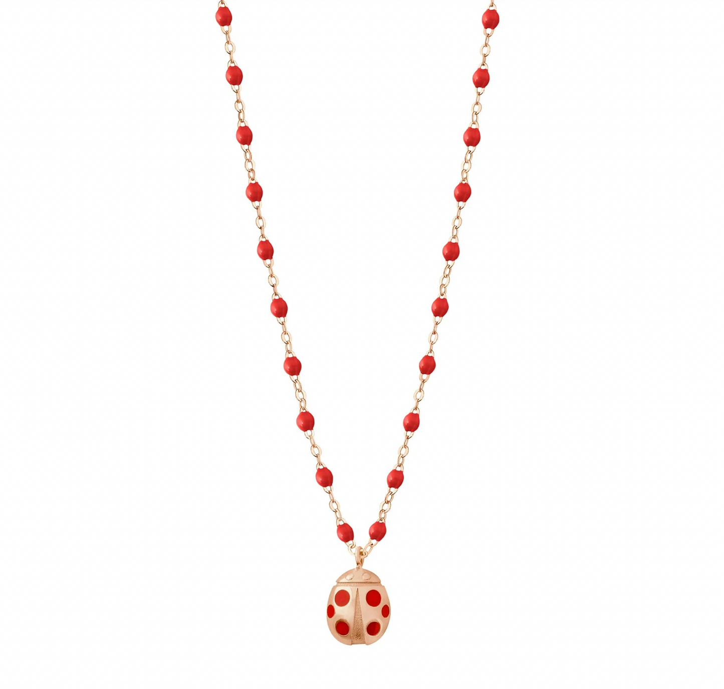Gigi Clozeau 18kt Classic Ladybug Necklace 16.5"