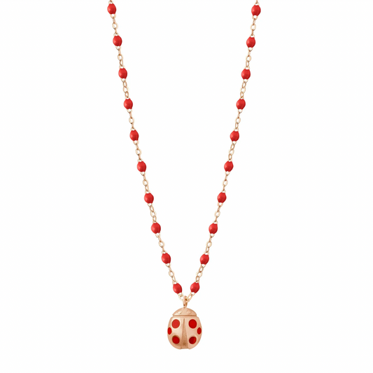 Gigi Clozeau 18kt Classic Ladybug Necklace 16.5"