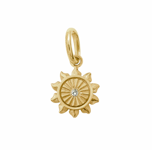 Gigi Clozeau 18kt Lucky Sun Diamond Pendant