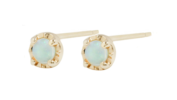 Aili 14KT Tiny Opal Studs