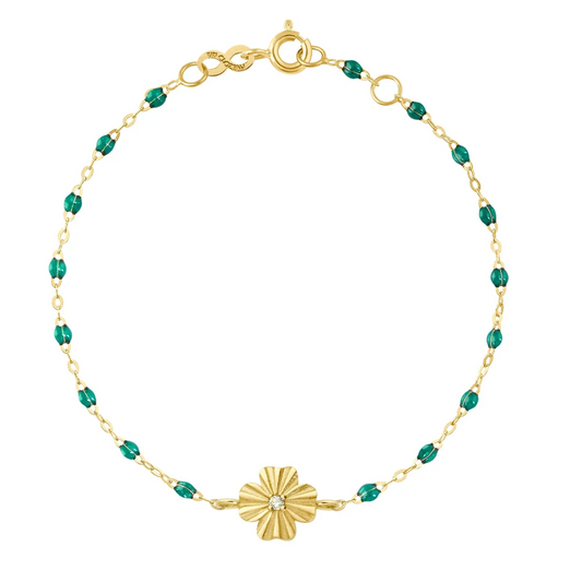 Gigi Clozeau 18KT Classic Clover Lumière Diamond Resin Bracelet