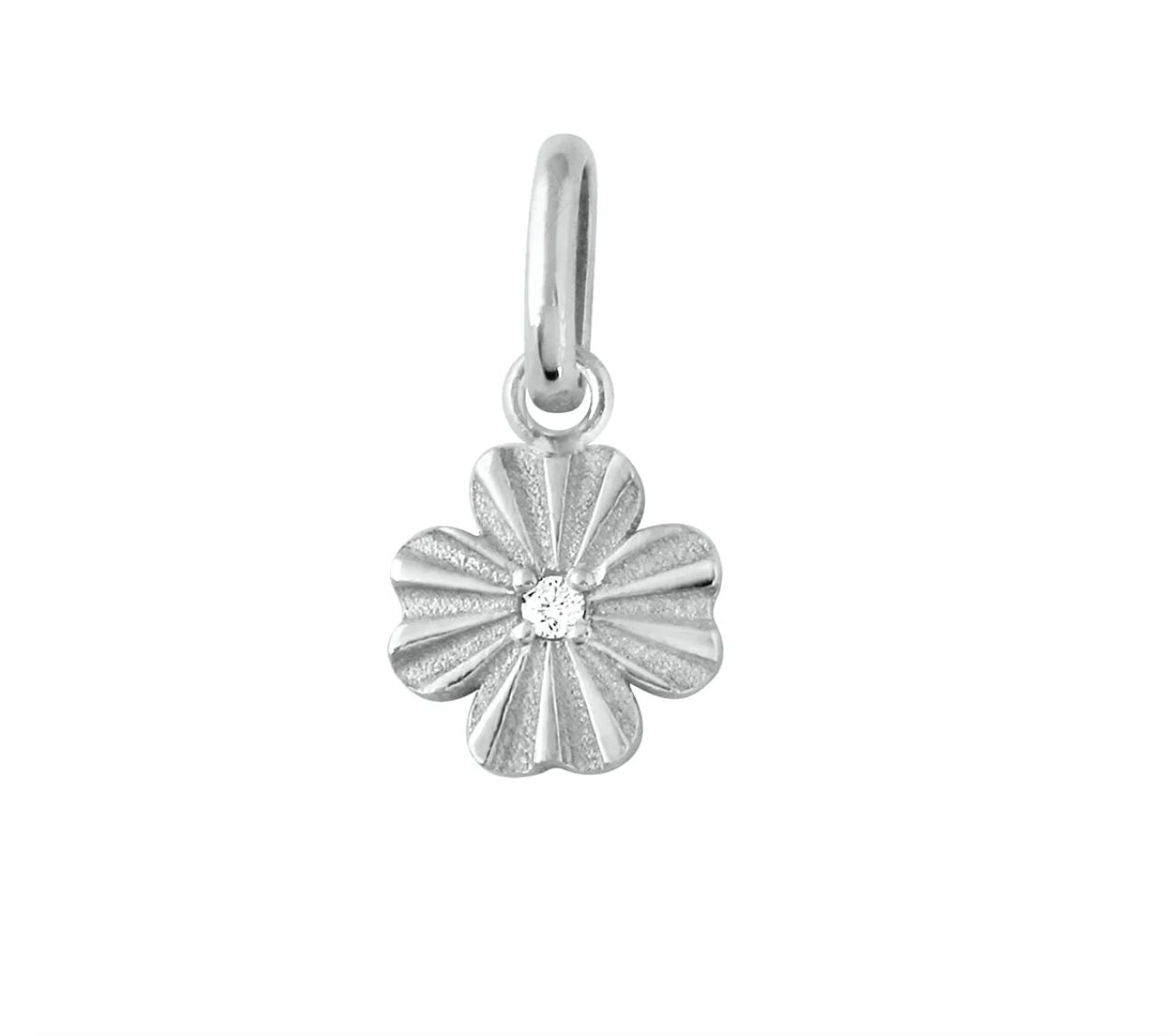 Gigi Clozeau 18KT Clover Lumière Diamond Charm