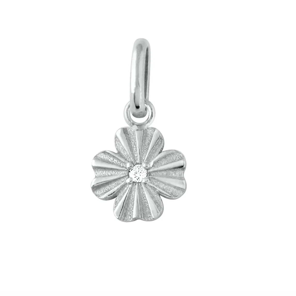 Gigi Clozeau 18KT Clover Lumière Diamond Charm
