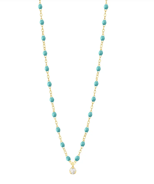 Gigi Clozeau 18kt Classic Supreme 1 Diamond Resin Necklace