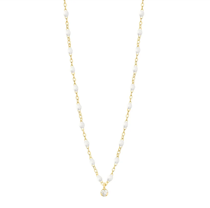 Gigi Clozeau 18kt Classic Supreme 1 Diamond Resin Necklace