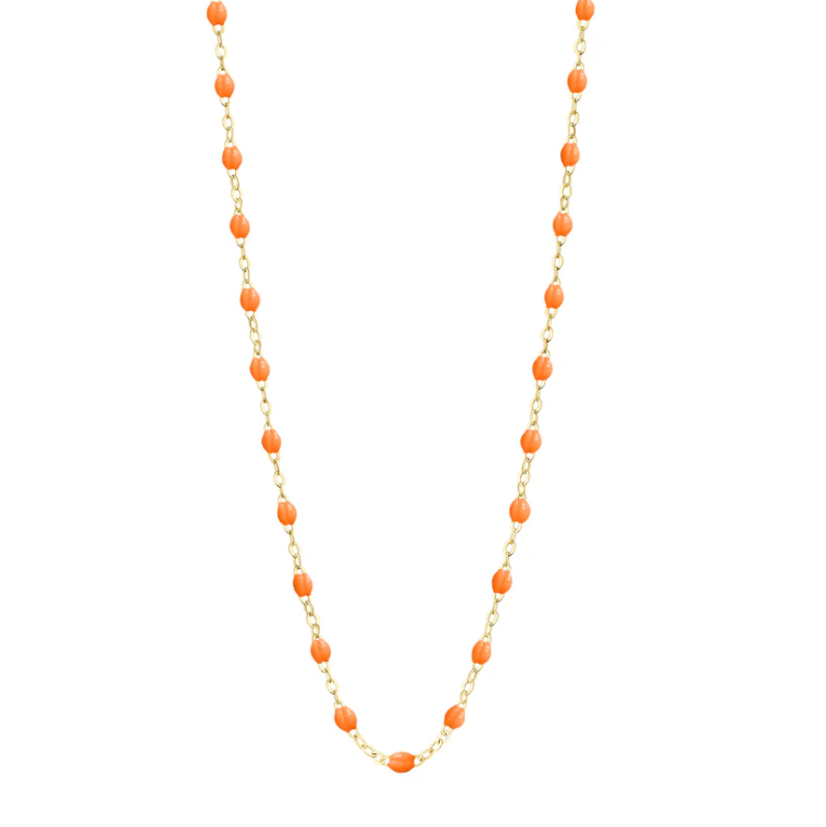Gigi Clozeau 18kt Gold Classic Resin Necklace 17.7"