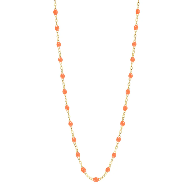 Gigi Clozeau 18kt Gold Classic Resin Necklace 17.7"