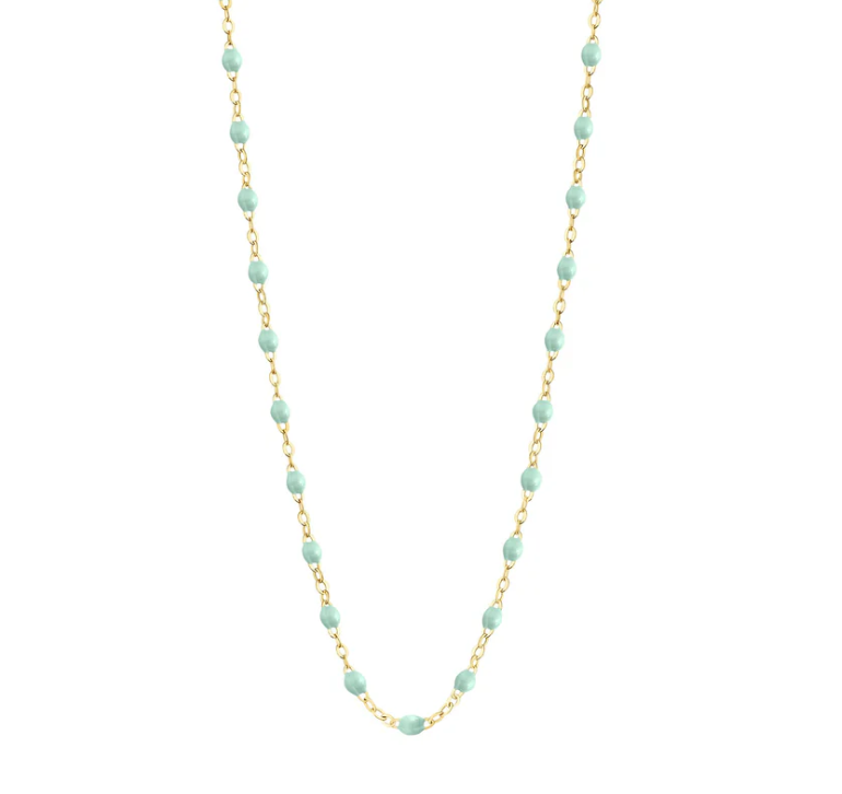 Gigi Clozeau 18kt Gold Classic Resin Necklace 17.7"