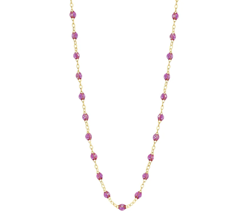 Gigi Clozeau 18kt Gold Classic Resin Necklace 17.7"