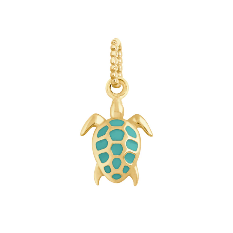 Gigi Clozeau 18KT Gold Resin Turtle Charm