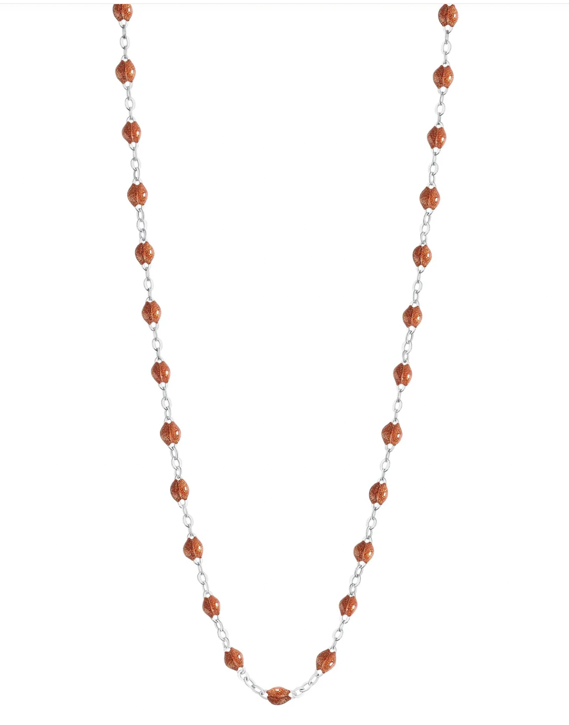 Gigi Clozeau 18kt Gold Classic Resin Necklace 17.7"