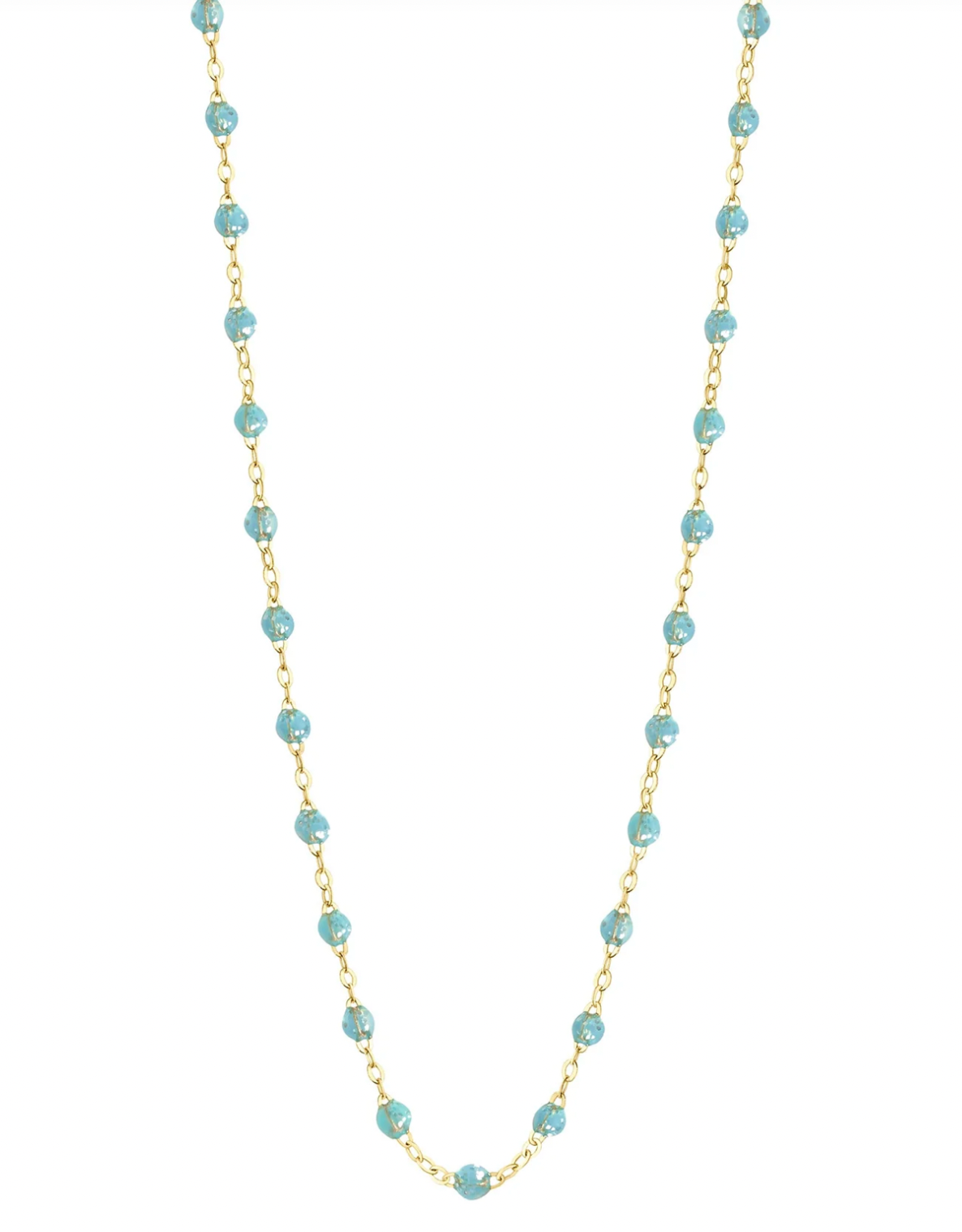 Gigi Clozeau 18kt Gold Classic Resin Necklace 17.7"