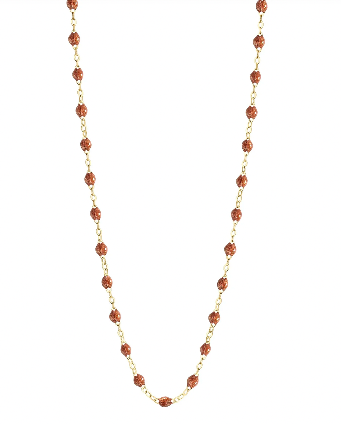 Gigi Clozeau 18kt Gold Classic Resin Necklace 17.7"