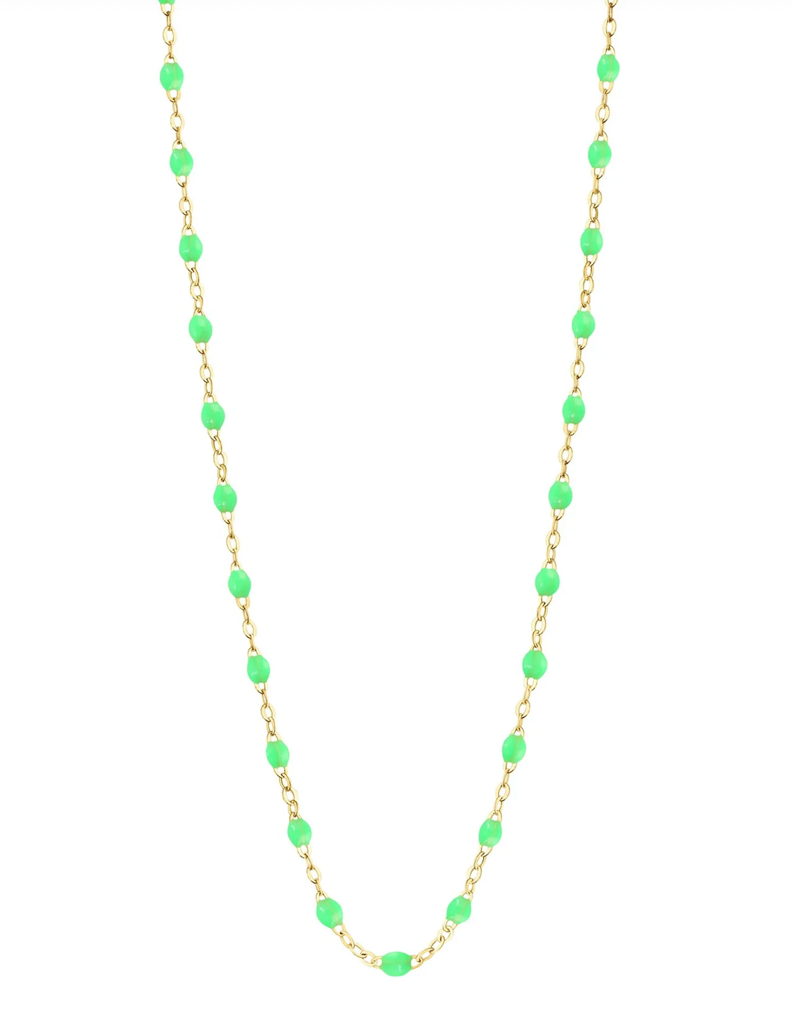 Gigi Clozeau 18kt Gold Classic Resin Necklace 17.7"