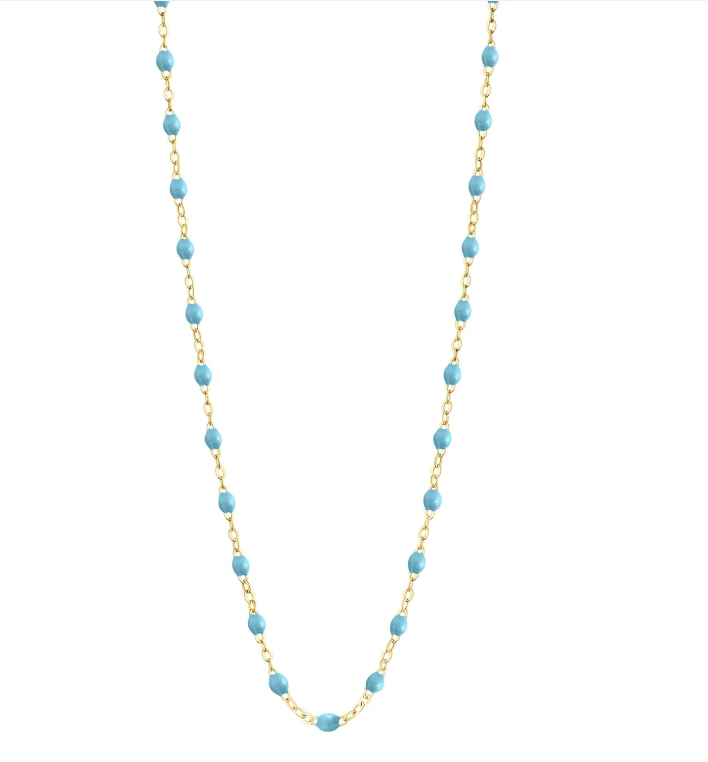 Gigi Clozeau 18kt Gold Classic Resin Necklace 17.7"