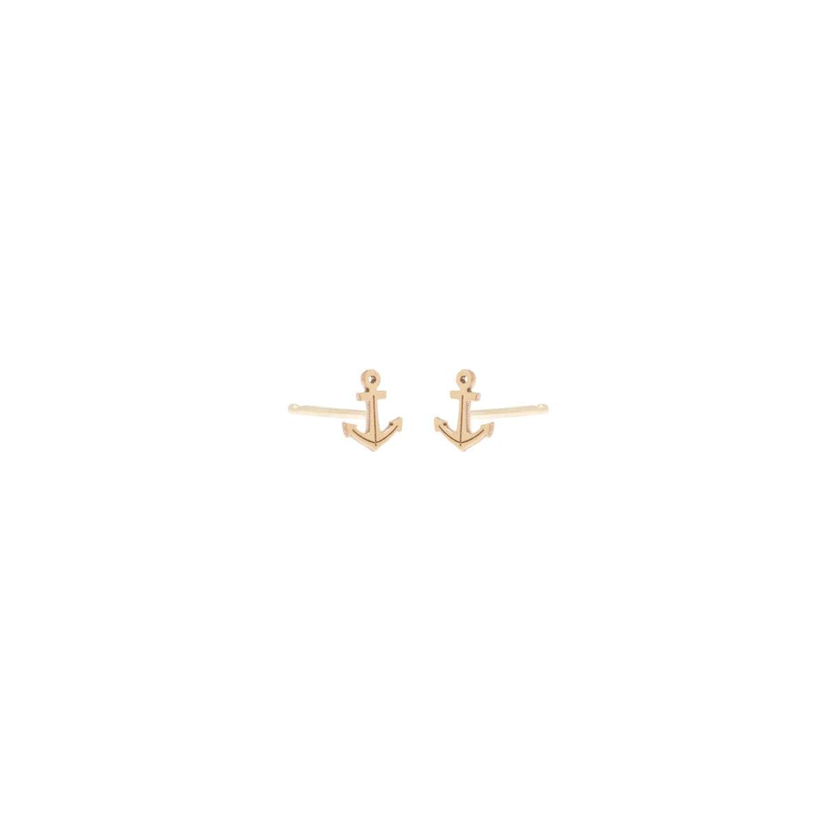 Zoë Chicco 14k Itty Bitty Anchor Studs