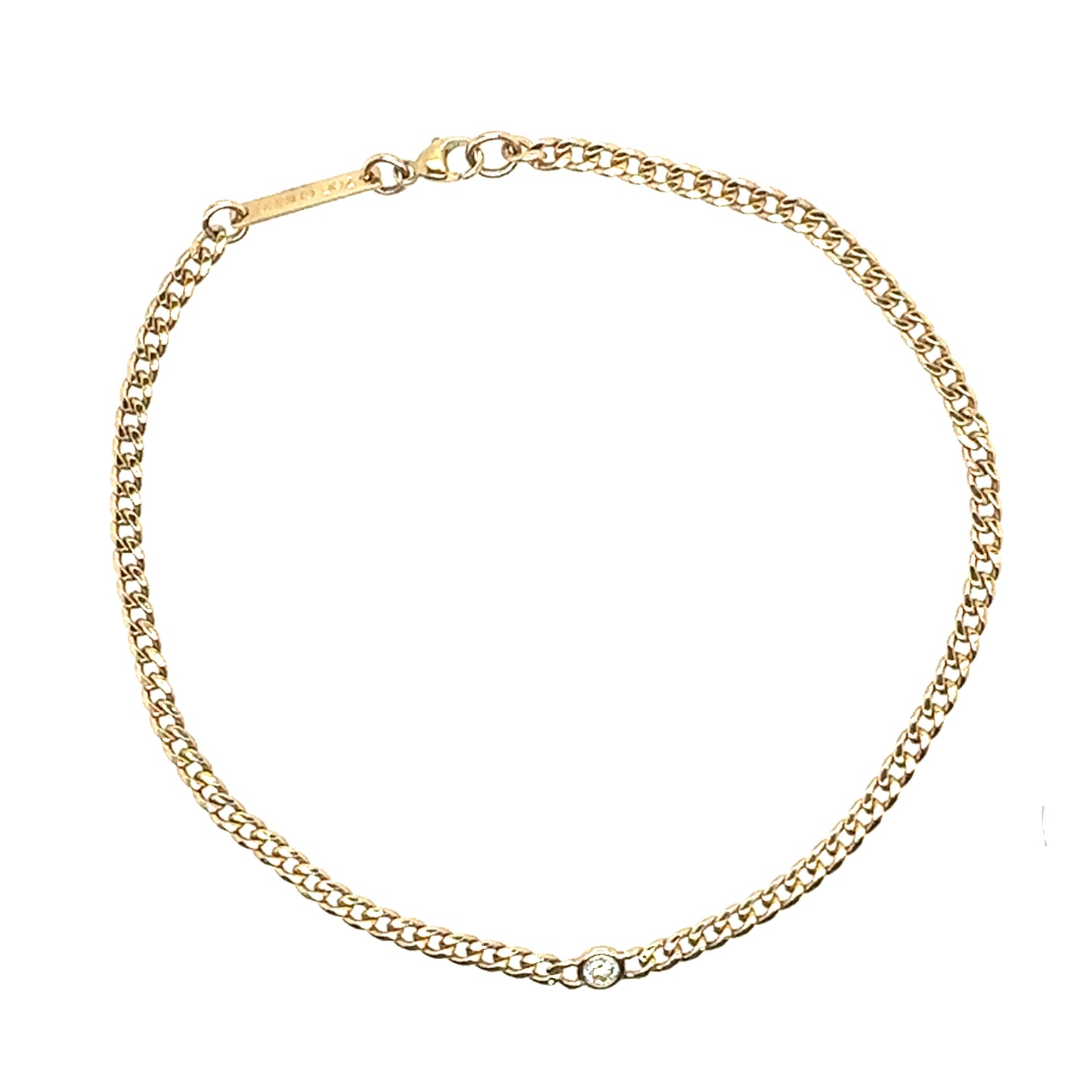 Zoë Chicco 14k Gold and Diamond Anklet