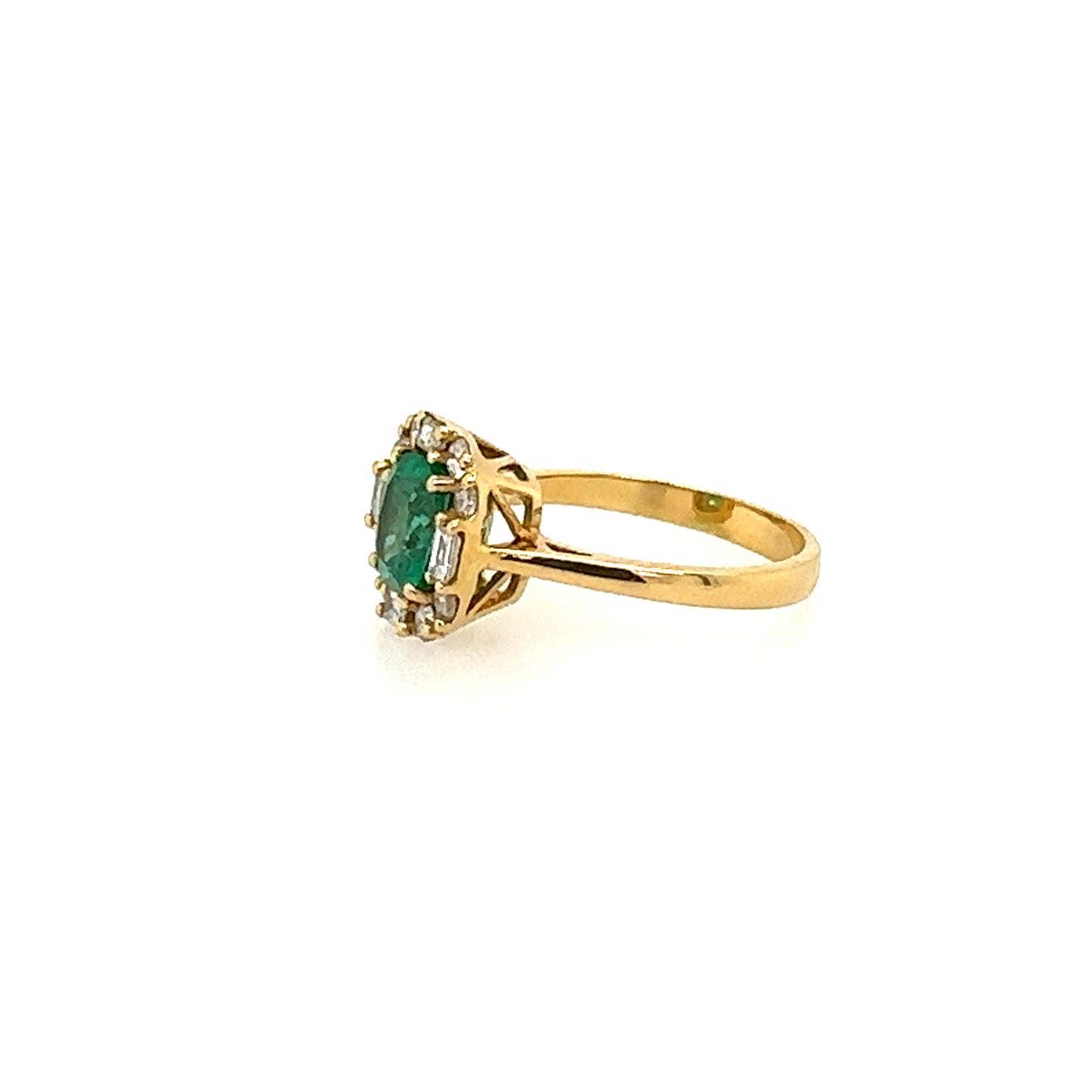 14kt Emerald and Diamond Ring