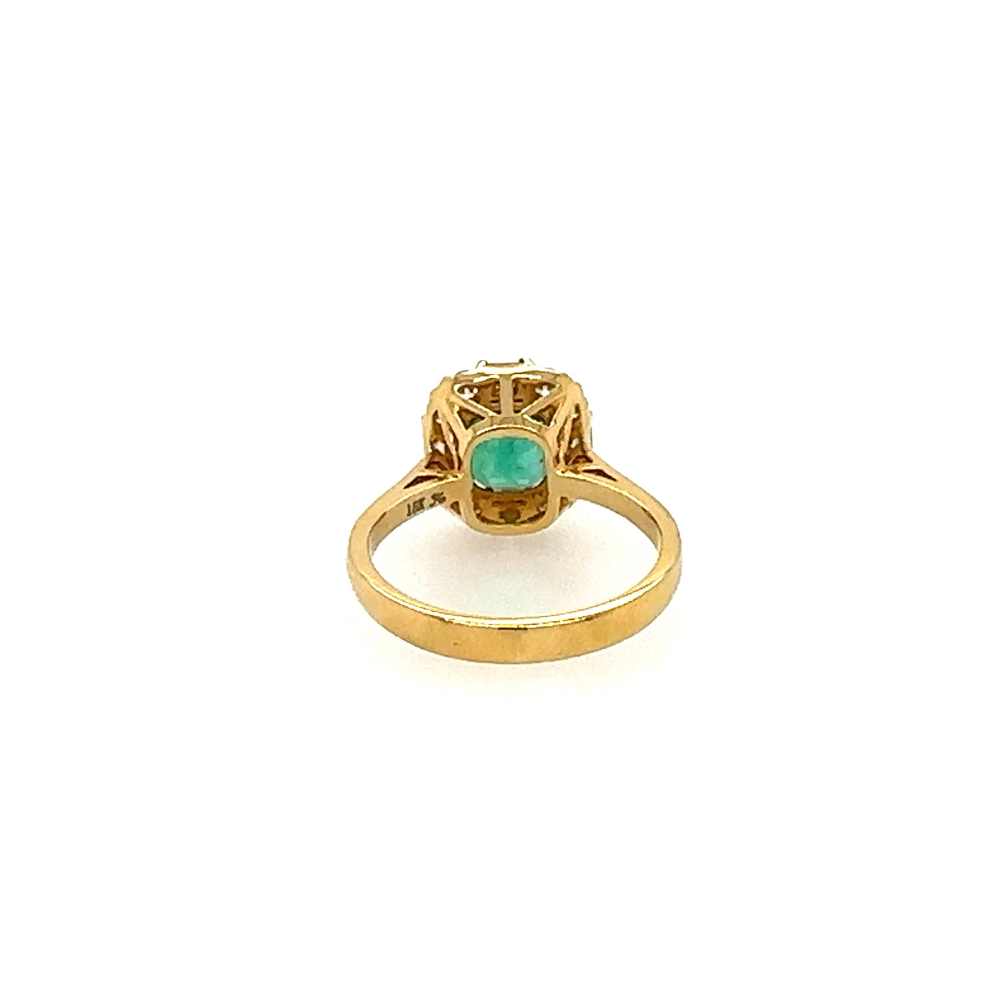 14kt Emerald and Diamond Ring