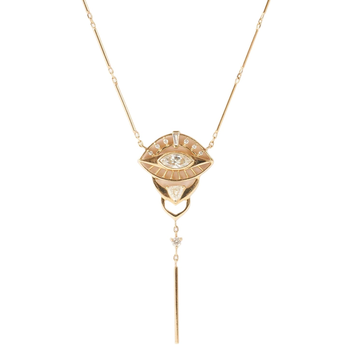 Celine Daoust 14k Dream Maker Marquise Diamonds Eye Necklace