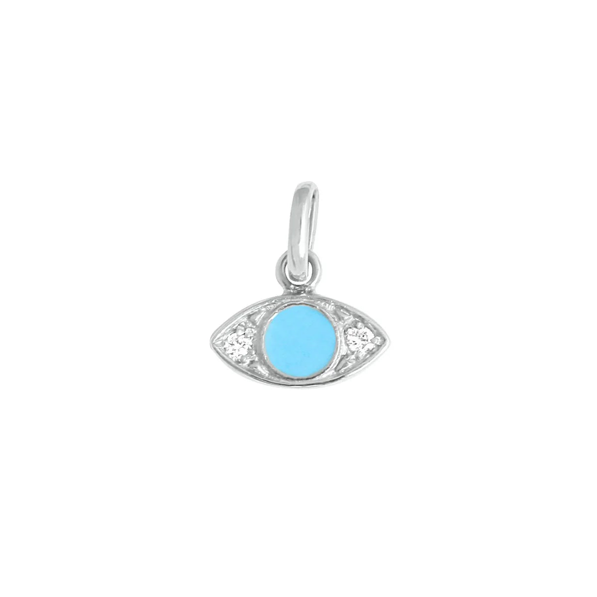 Gigi Clozeau 18kt Diamond Resin Eye Charm