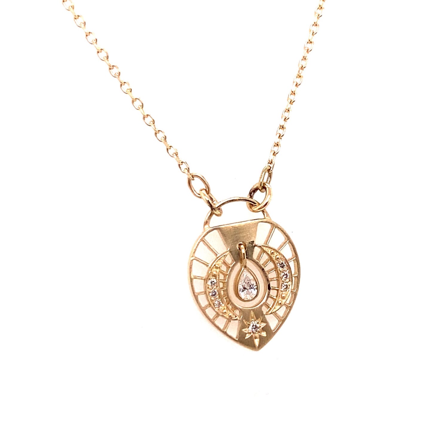 Celine Daoust 14k Diamond Dream Catcher Necklace